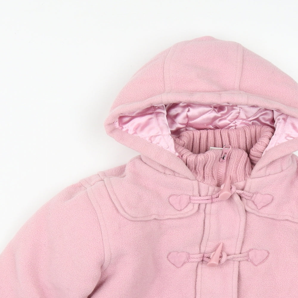 Ladybird Girls Pink   Duffle Coat Coat Size 4-5 Years  Zip