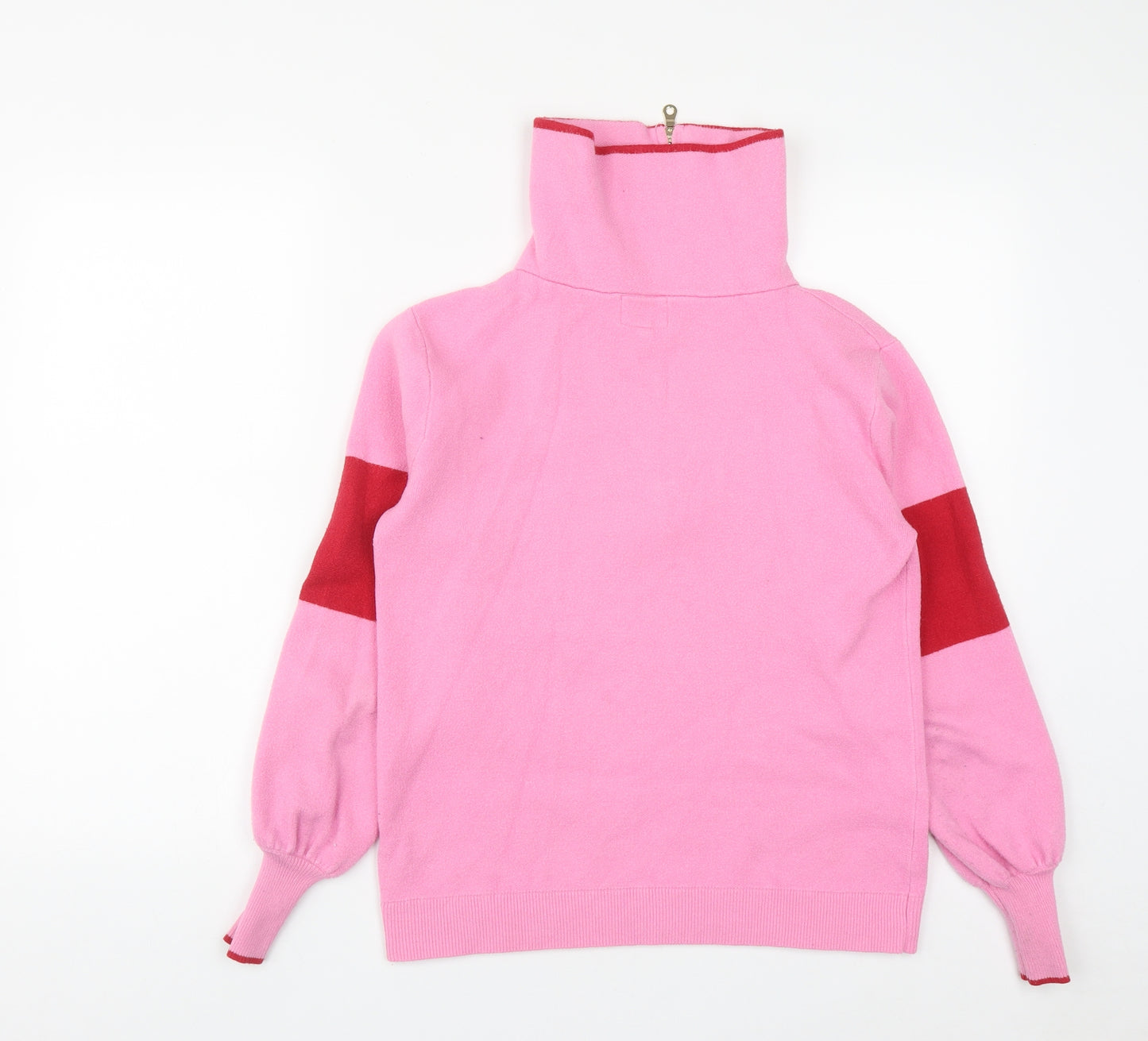 NEXT Womens Pink  Viscose Pullover Sweatshirt Size 6  Zip