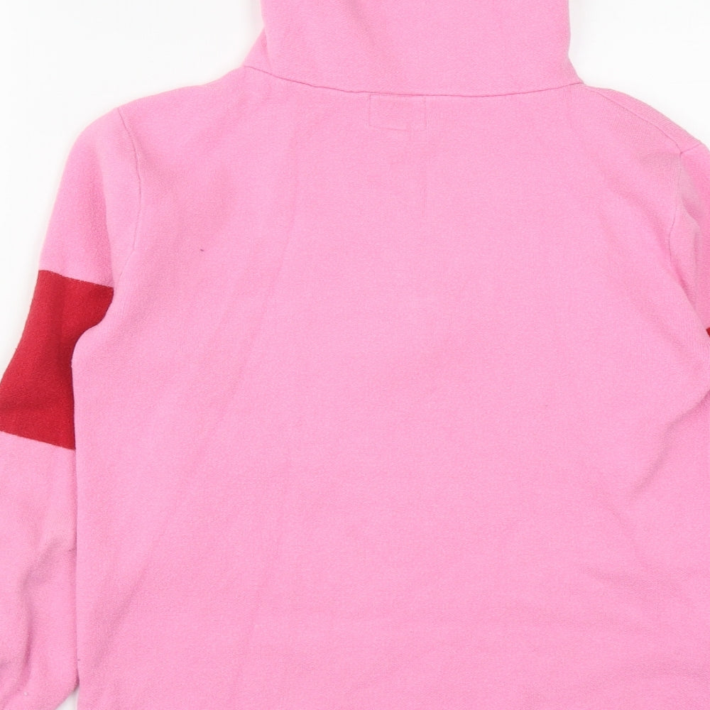 NEXT Womens Pink  Viscose Pullover Sweatshirt Size 6  Zip