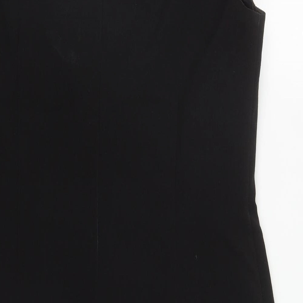 F&F Womens Black  Polyester A-Line  Size 16  Round Neck Zip