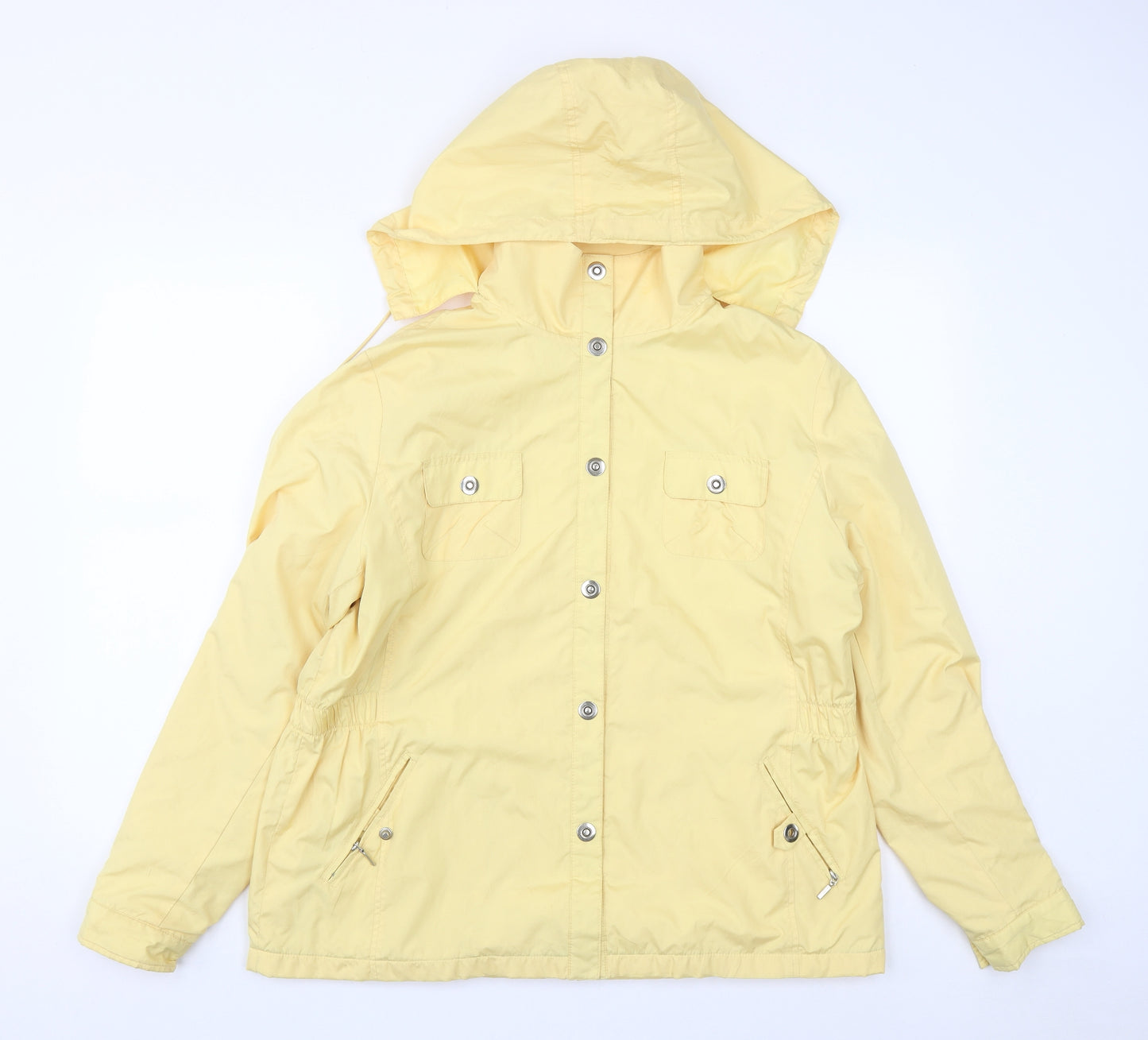 Dunnes Stores Womens Yellow   Rain Coat Coat Size 14  Snap