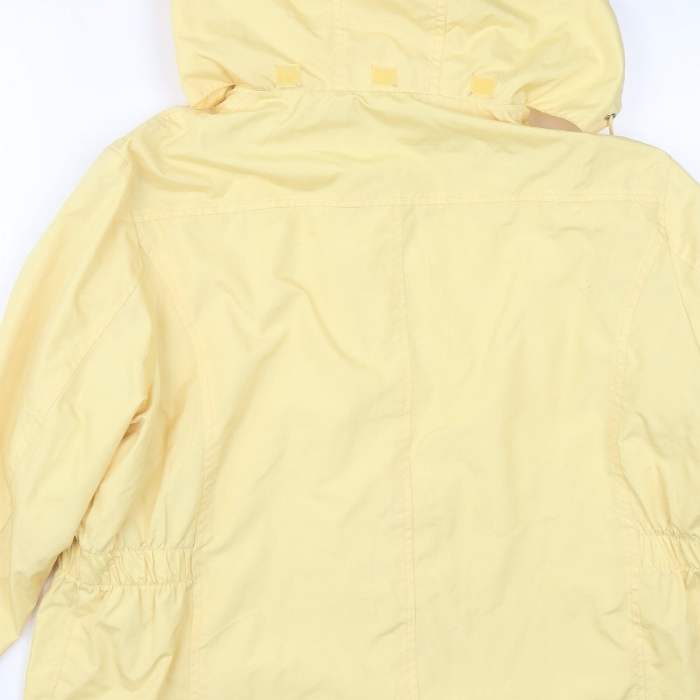 Dunnes Stores Womens Yellow   Rain Coat Coat Size 14  Snap