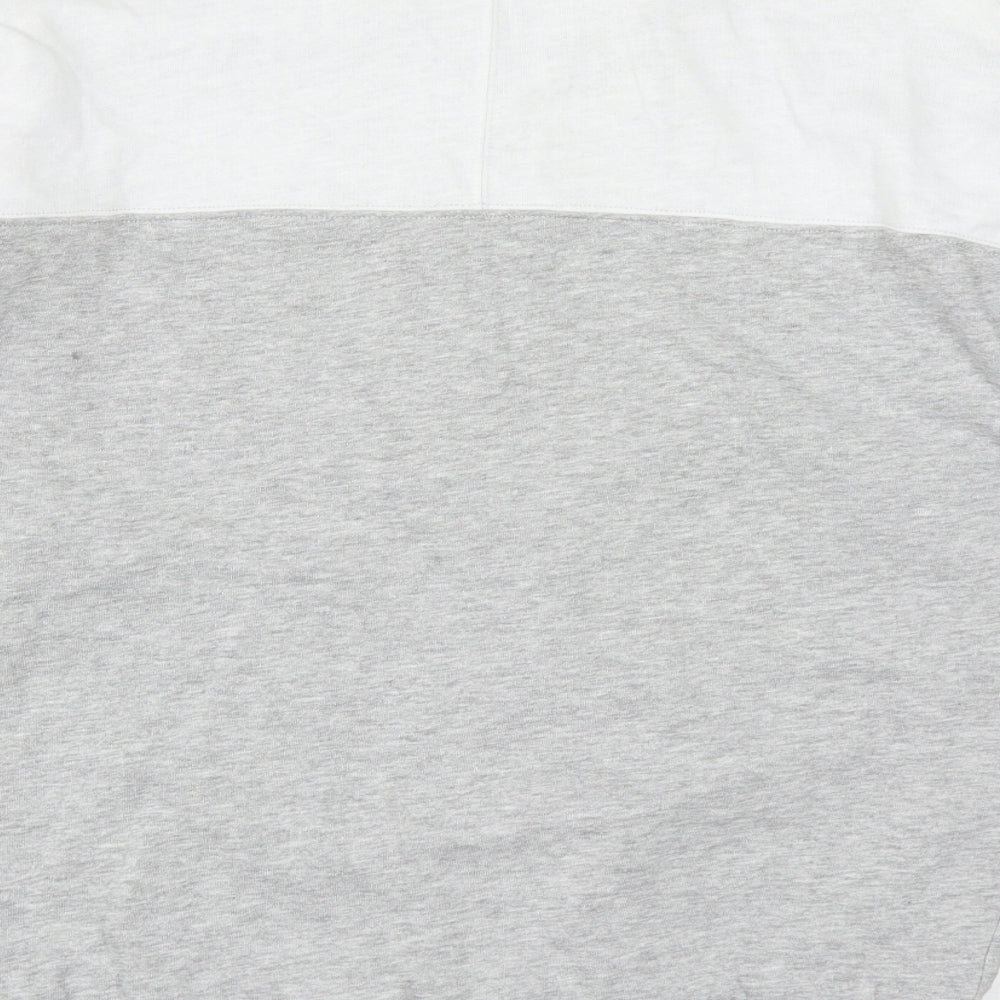 NEXT Womens Grey  Cotton Pullover Sweatshirt Size 10  Zip