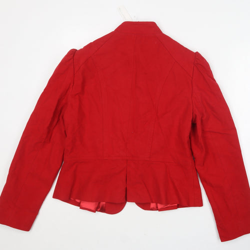 Red Herring Womens Red   Overcoat Coat Size 14