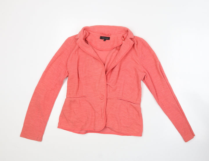 New Look Womens Pink   Jacket Coatigan Size 10