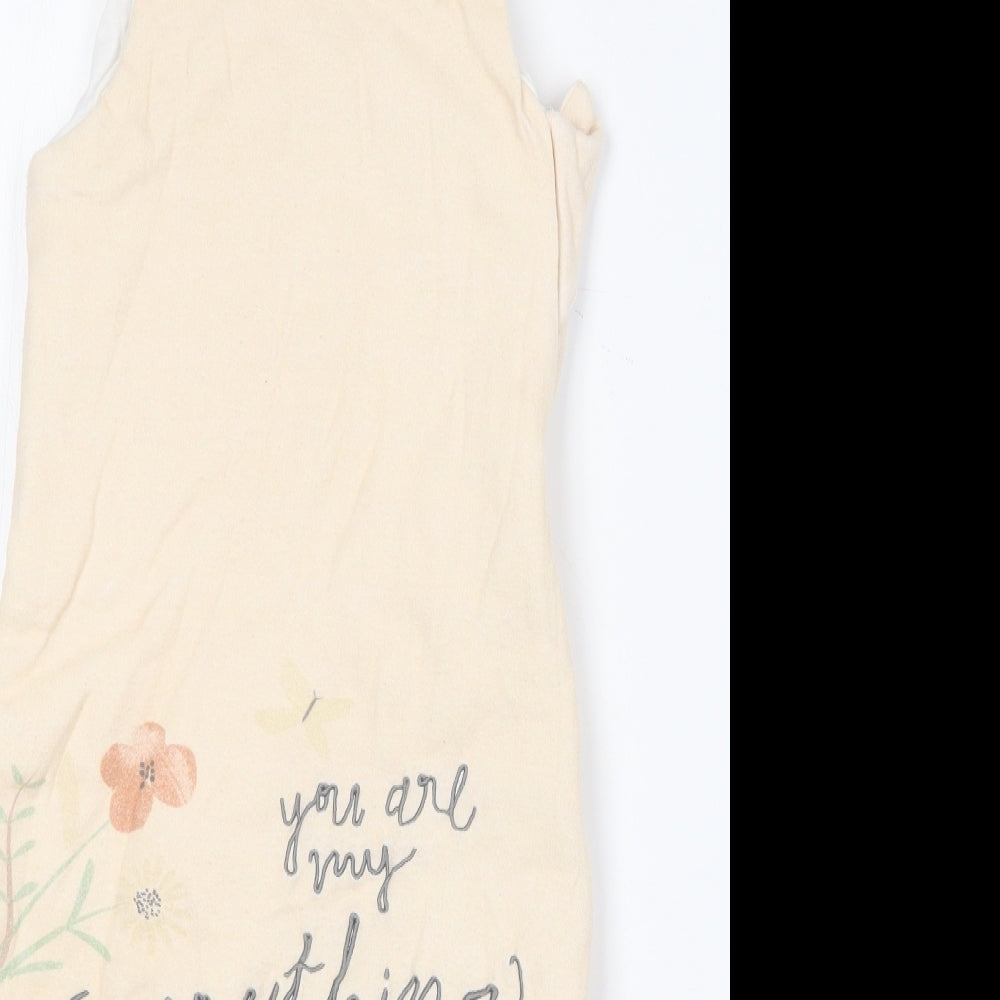 George Baby Beige Solid Cotton Robe One Piece One Size