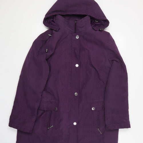 BM collection Womens Purple   Pea Coat Coat Size M