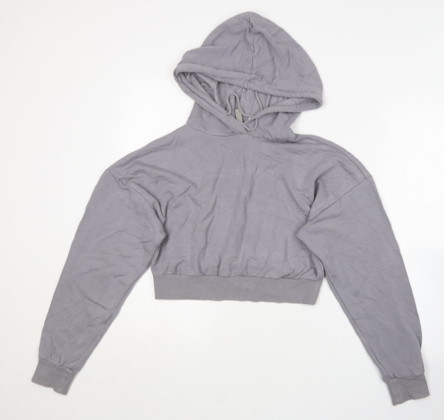 ASOS Womens Grey  Polyester Pullover Hoodie Size 10