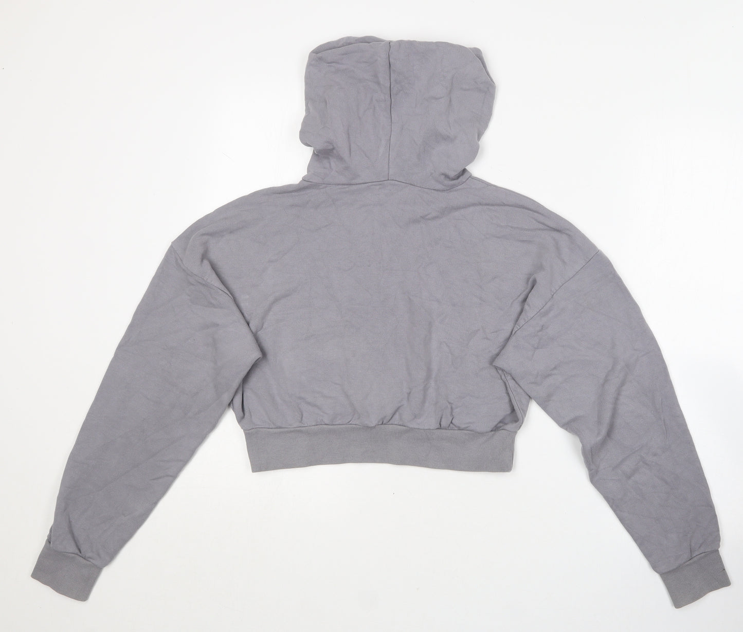 ASOS Womens Grey  Polyester Pullover Hoodie Size 10