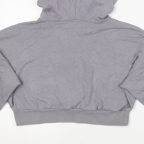 ASOS Womens Grey  Polyester Pullover Hoodie Size 10