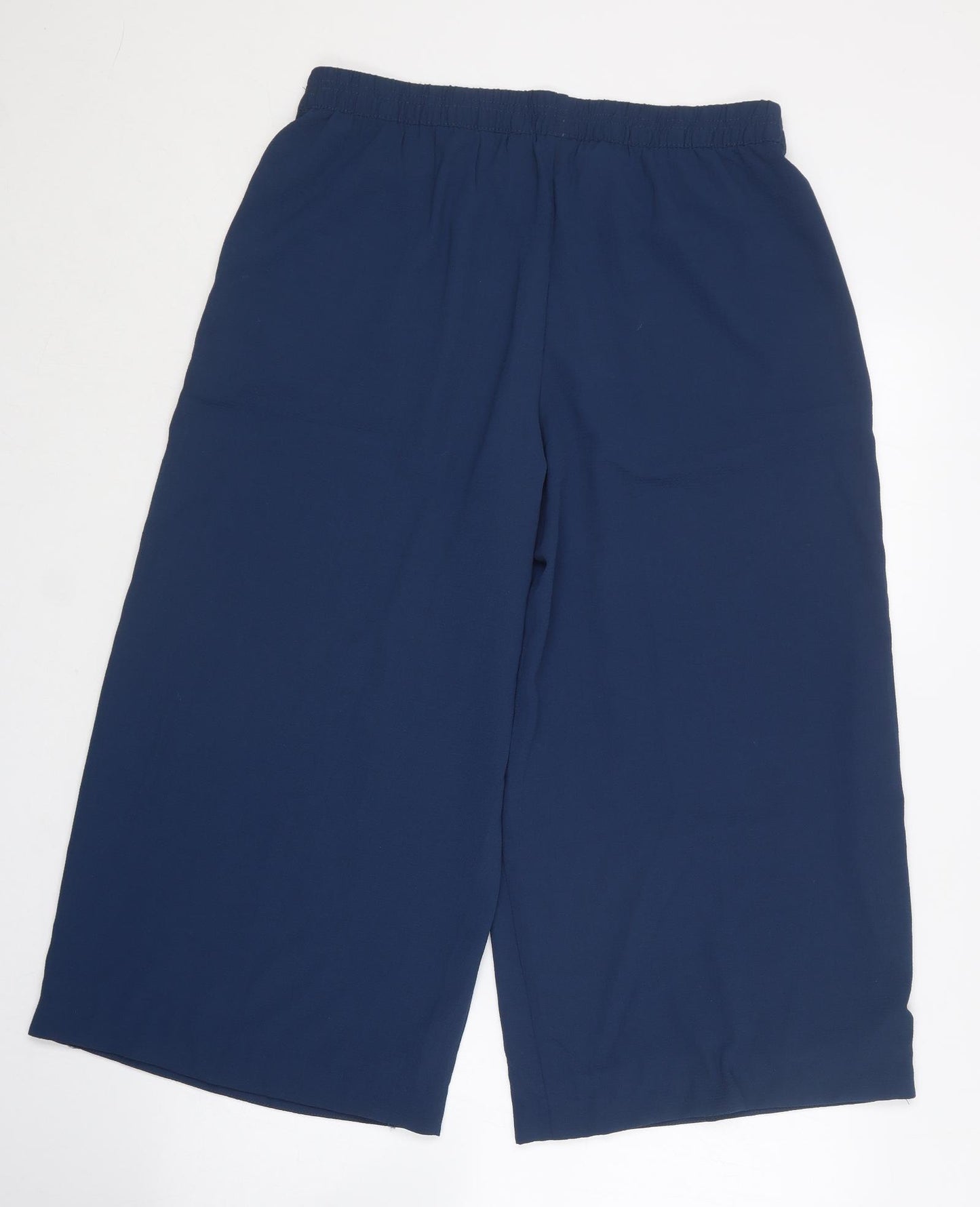 ESMARA Womens Blue  Polyester Cropped Trousers Size 12 L21 in Regular