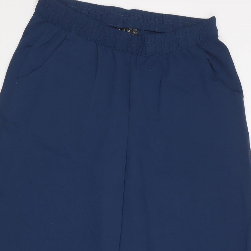 ESMARA Womens Blue  Polyester Cropped Trousers Size 12 L21 in Regular