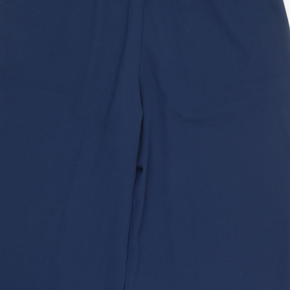 ESMARA Womens Blue  Polyester Cropped Trousers Size 12 L21 in Regular
