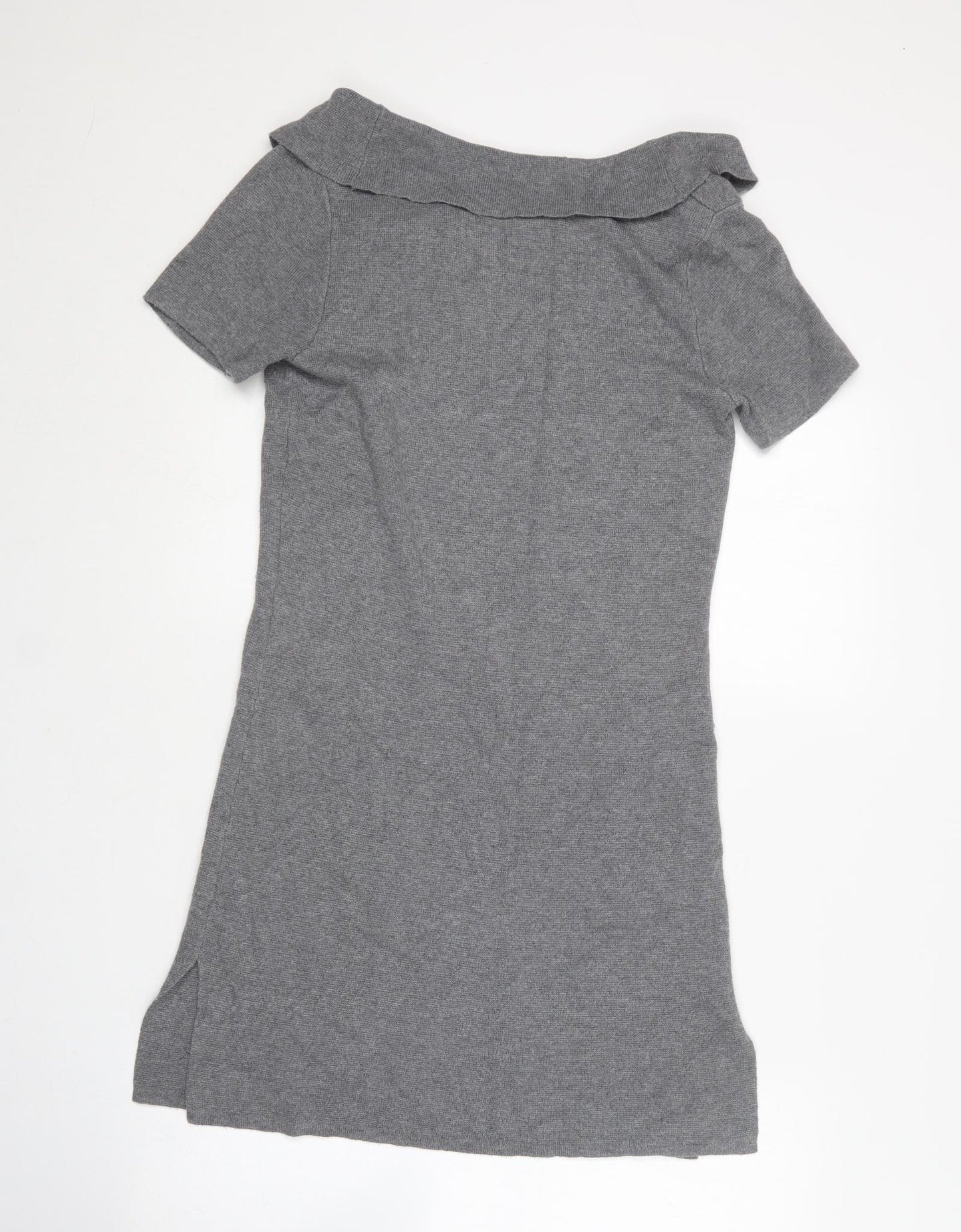 Coldwater Creek Womens Grey  Nylon Jumper Dress  Size XS  Boat Neck