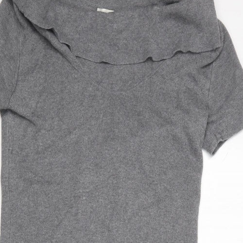 Coldwater Creek Womens Grey  Nylon Jumper Dress  Size XS  Boat Neck