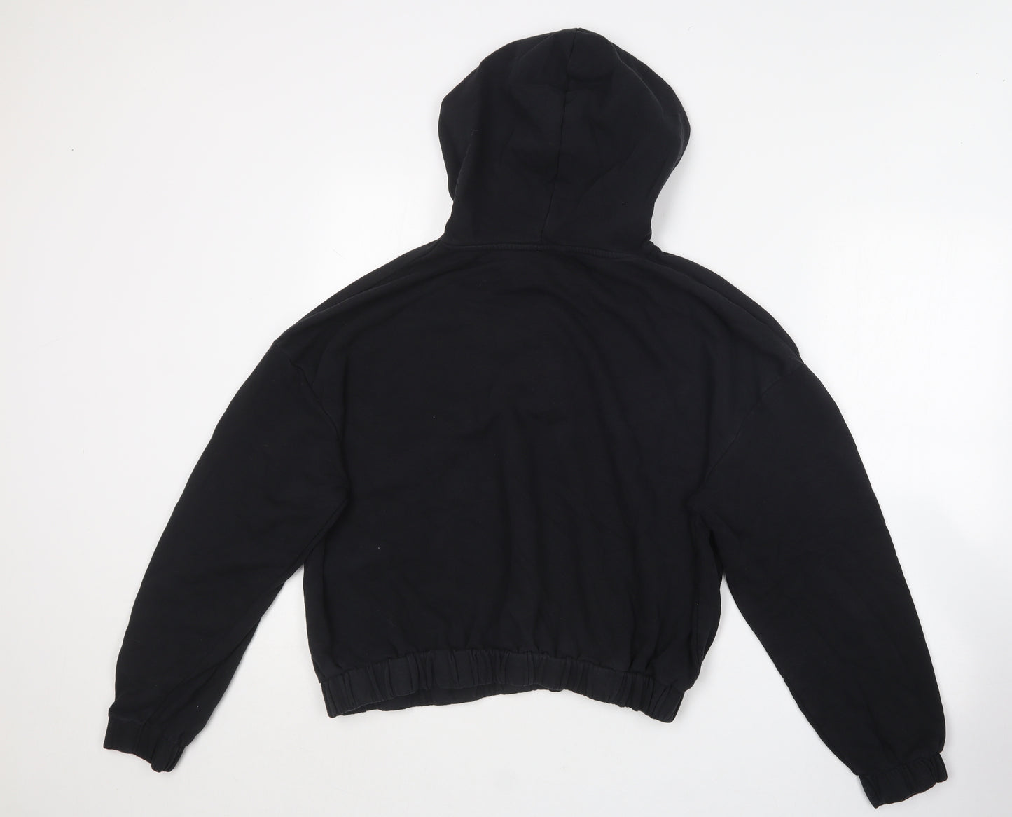Very Womens Black  Cotton Pullover Hoodie Size 16
