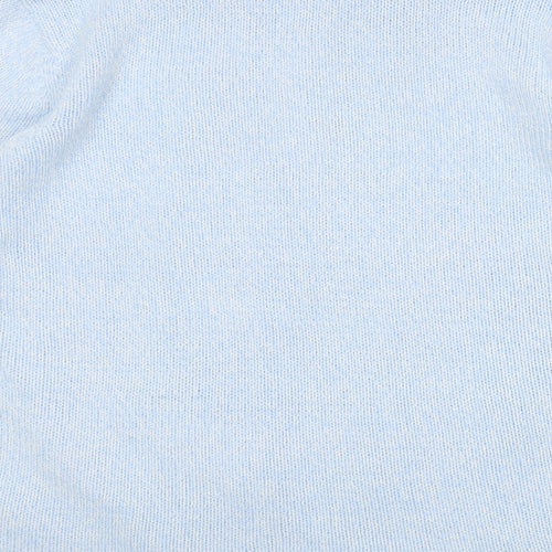 BM collection Womens Blue Collared  Polyester Full Zip Jumper Size M