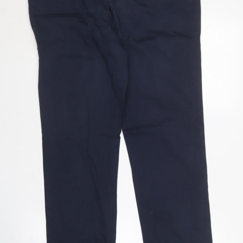 Per Una Womens Blue  Cotton Straight Jeans Size 16 L29 in Regular