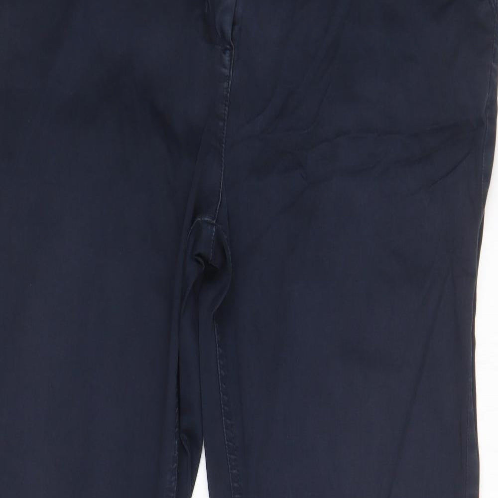 Per Una Womens Blue  Cotton Straight Jeans Size 16 L29 in Regular