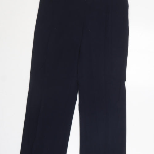 Marks and Spencer Womens Blue  Polyester Dress Pants Trousers Size 12 L23 in Regular