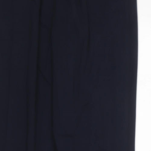 Marks and Spencer Womens Blue  Polyester Dress Pants Trousers Size 12 L23 in Regular