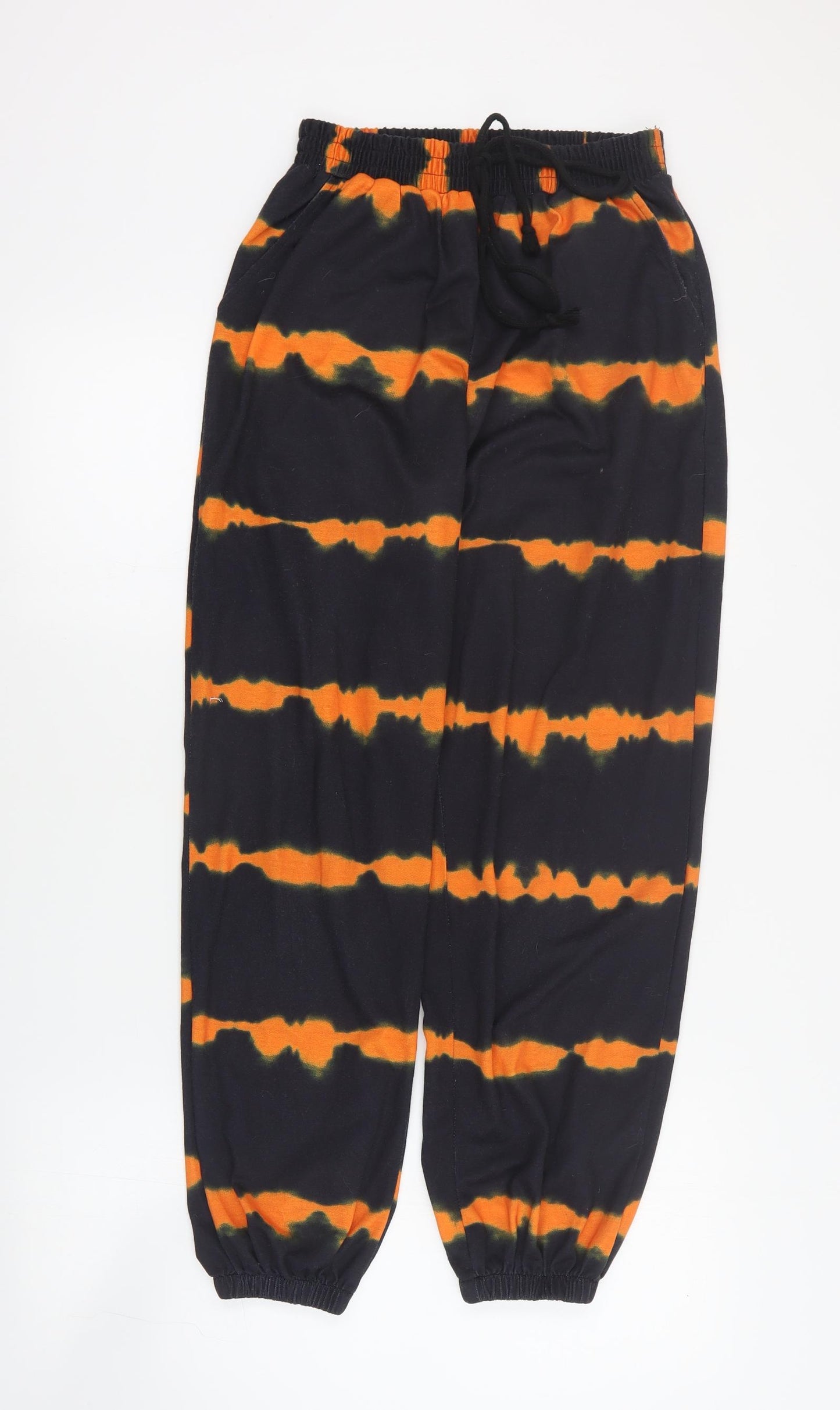 SheIn Womens Black  Polyester Jogger Trousers Size XS L26 in Regular Drawstring