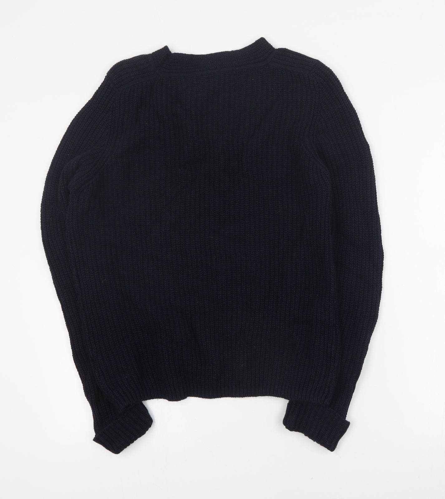 NEXT Womens Blue Round Neck  Cotton Pullover Jumper Size 14