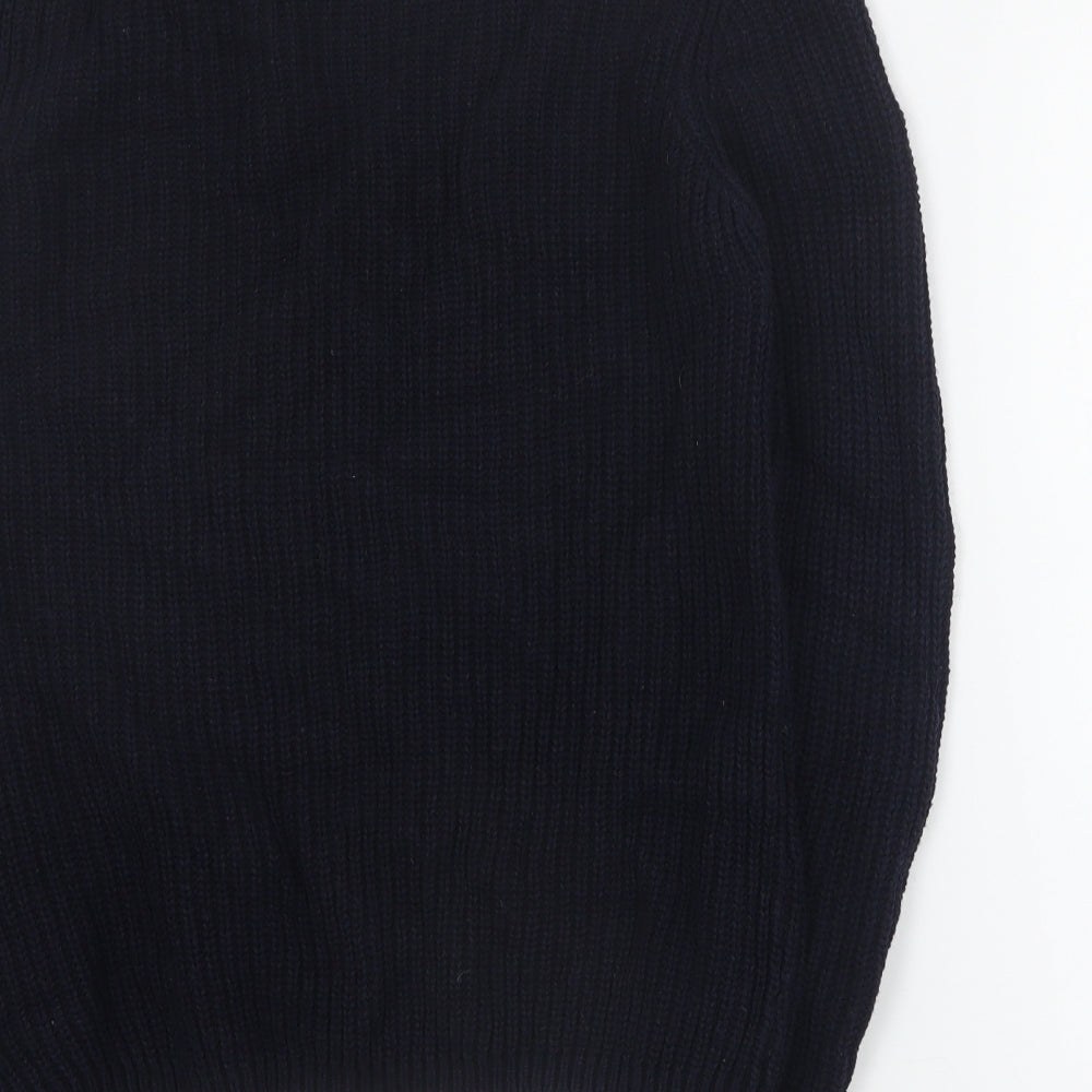 NEXT Womens Blue Round Neck  Cotton Pullover Jumper Size 14