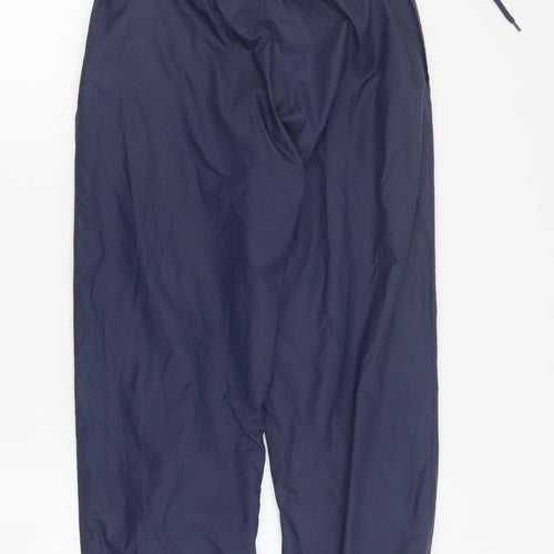 PRETTYLITTLETHING Womens Blue  Polyester Jogger Trousers Size 6 L28 in Regular Drawstring