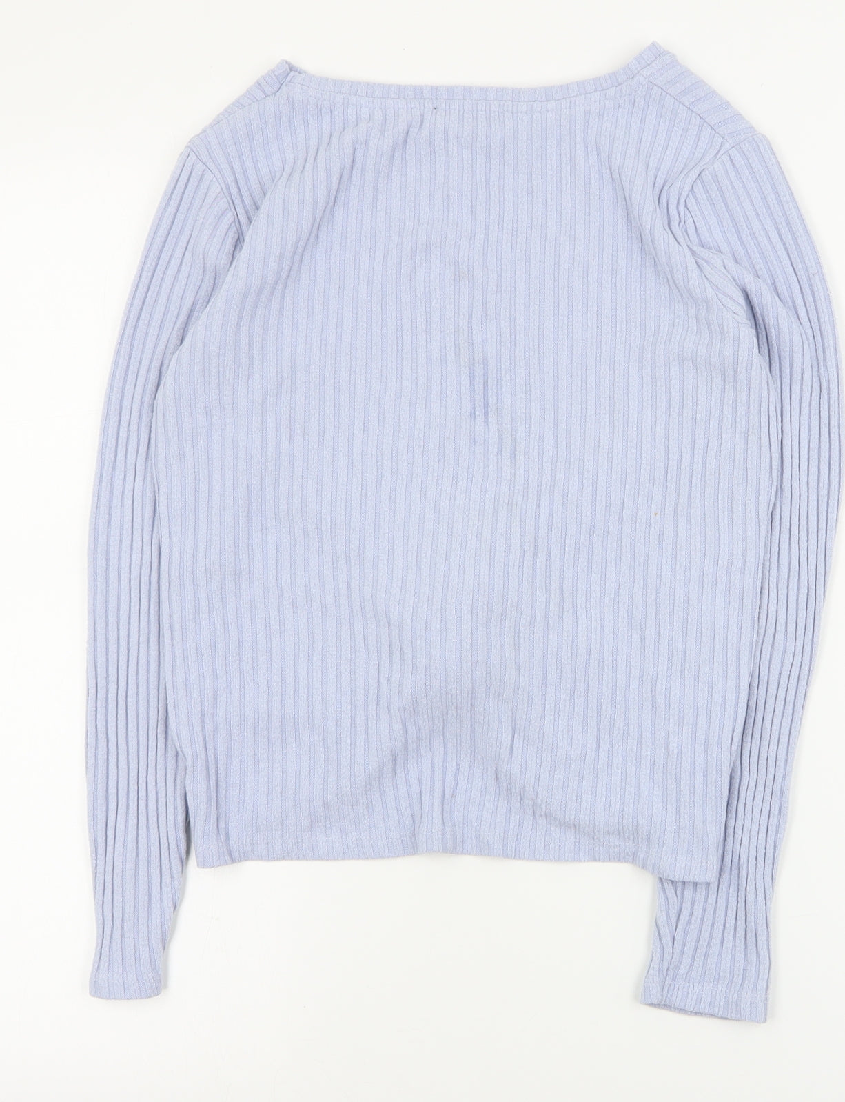 New Look Womens Blue Round Neck  Viscose Pullover Jumper Size 10