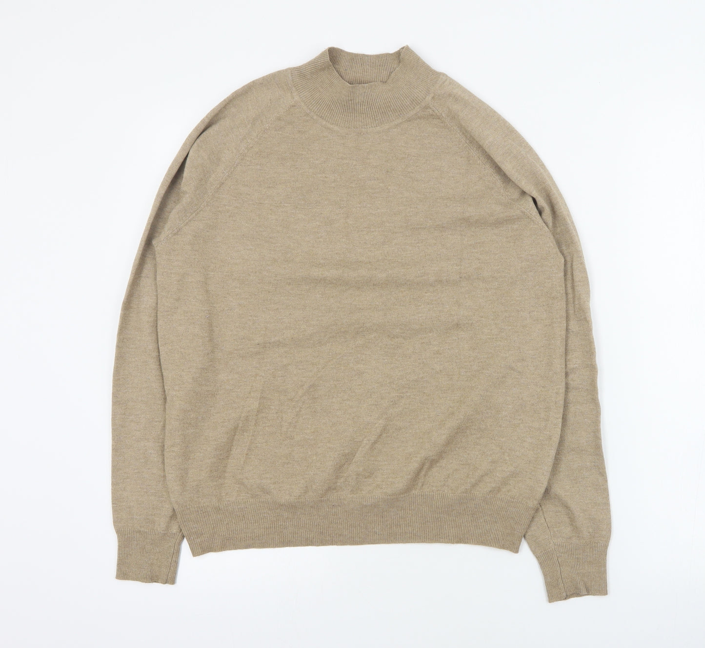 Primark Womens Brown High Neck  Polyester Pullover Jumper Size M