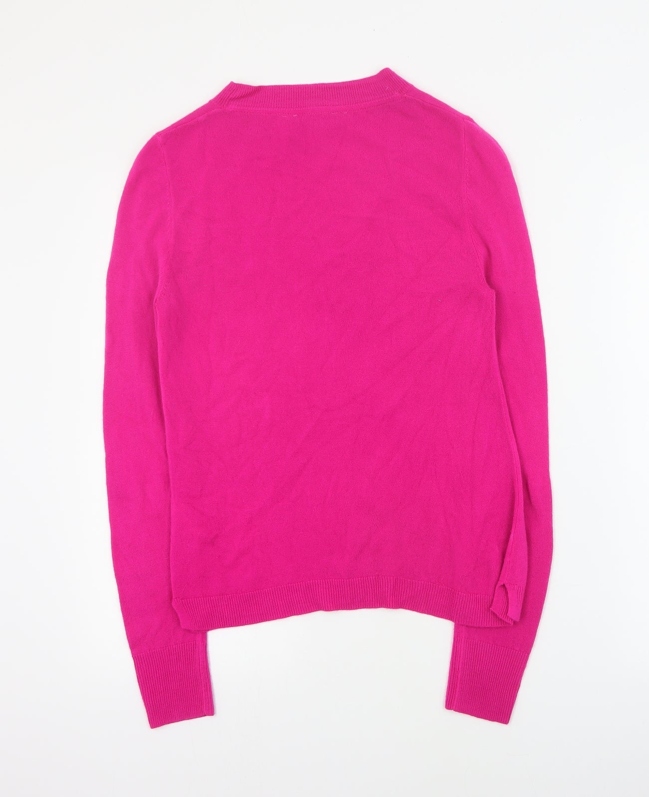 Principles Womens Pink Round Neck  Acrylic Pullover Jumper Size 8
