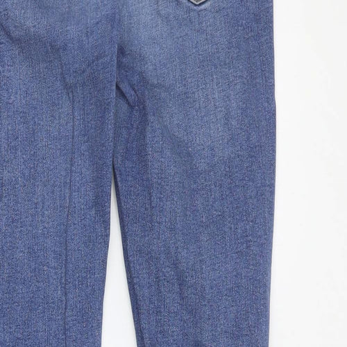 Topshop Womens Black  Cotton Skinny Jeans Size 28 in L28 in Regular Zip