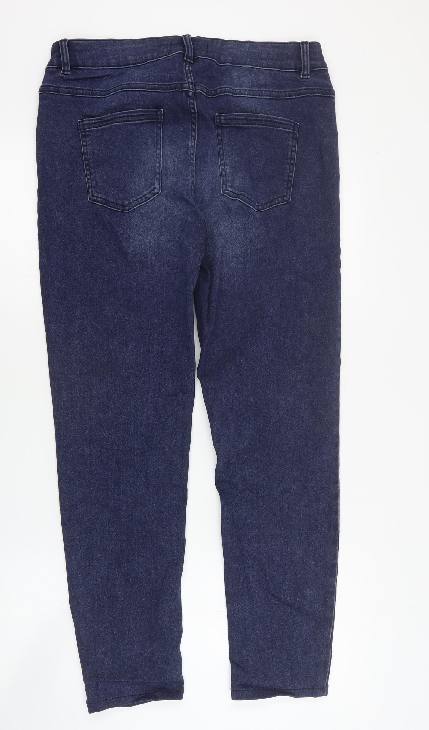 Avenue Womens Blue  Cotton Skinny Jeans Size 16 L28 in Regular Zip