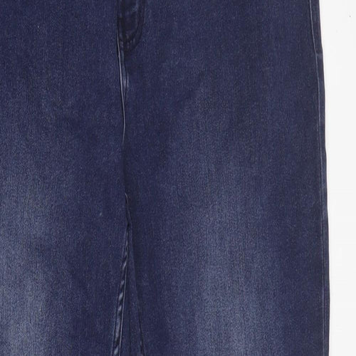 Avenue Womens Blue  Cotton Skinny Jeans Size 16 L28 in Regular Zip