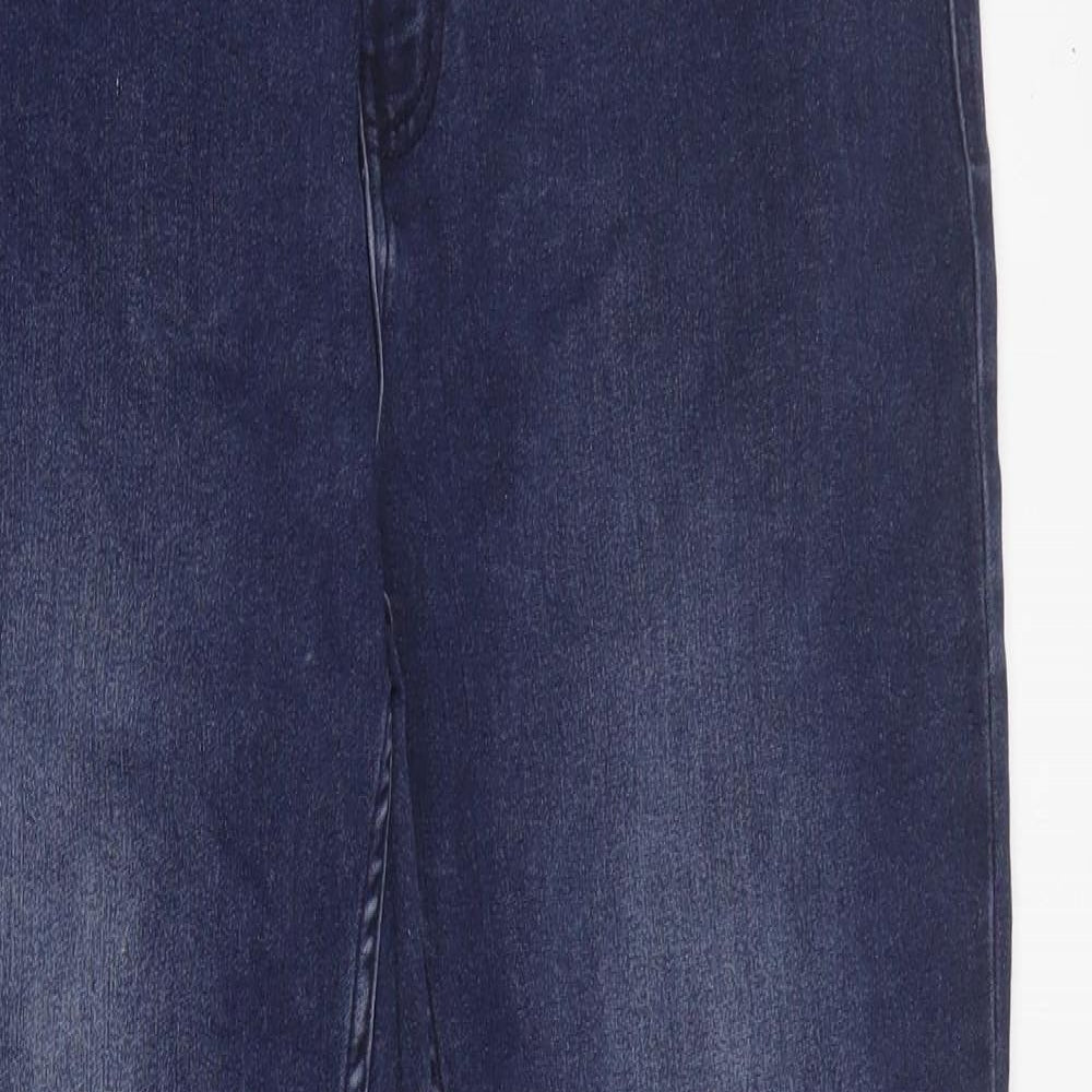 Avenue Womens Blue  Cotton Skinny Jeans Size 16 L28 in Regular Zip