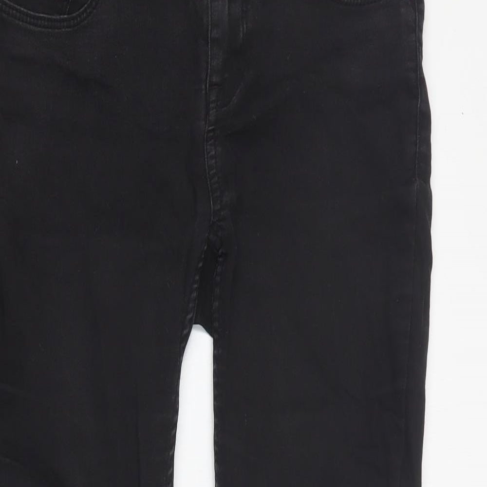 New Look Womens Black  Cotton Skinny Jeans Size 8 L28 in Regular Zip
