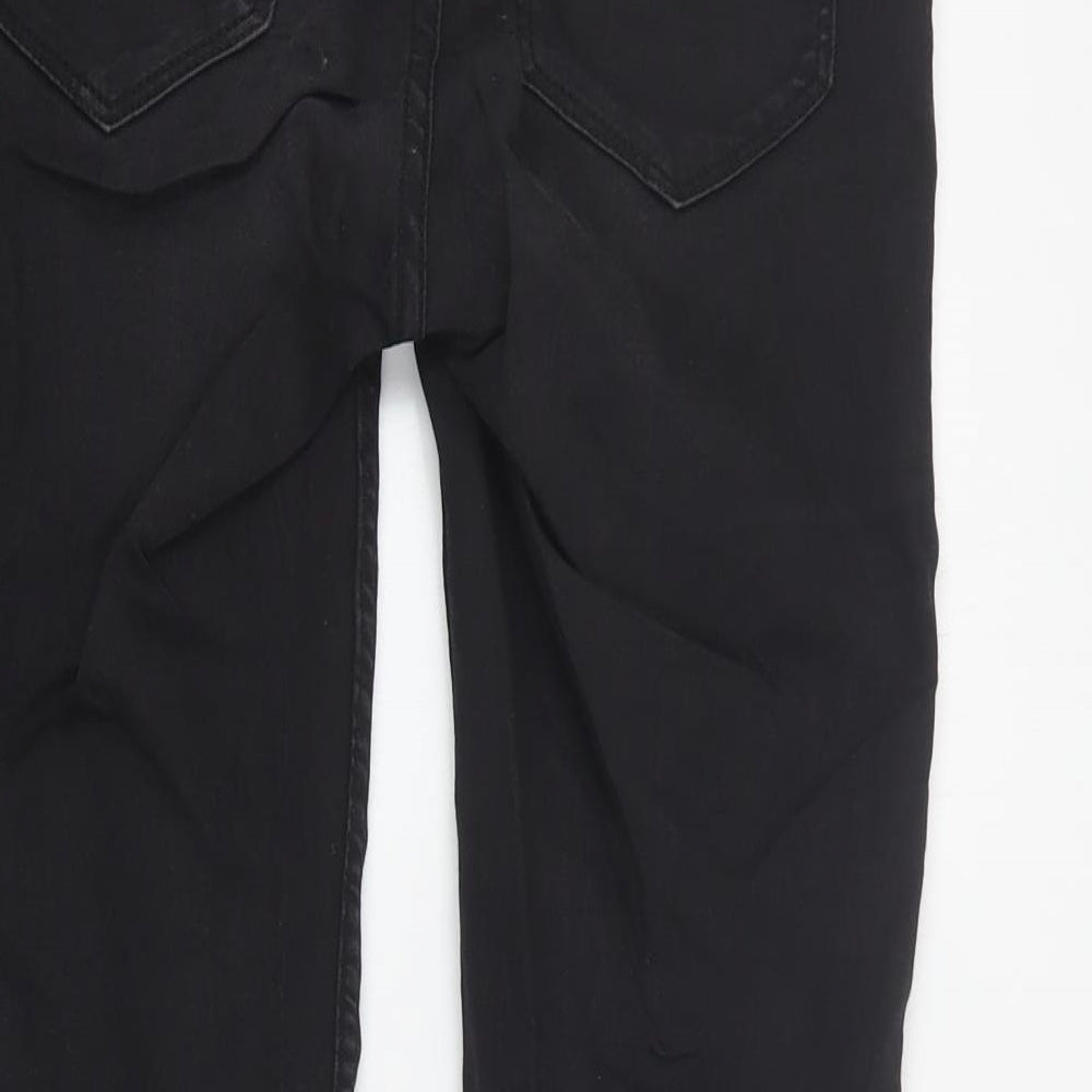 New Look Womens Black  Cotton Skinny Jeans Size 8 L28 in Regular Zip
