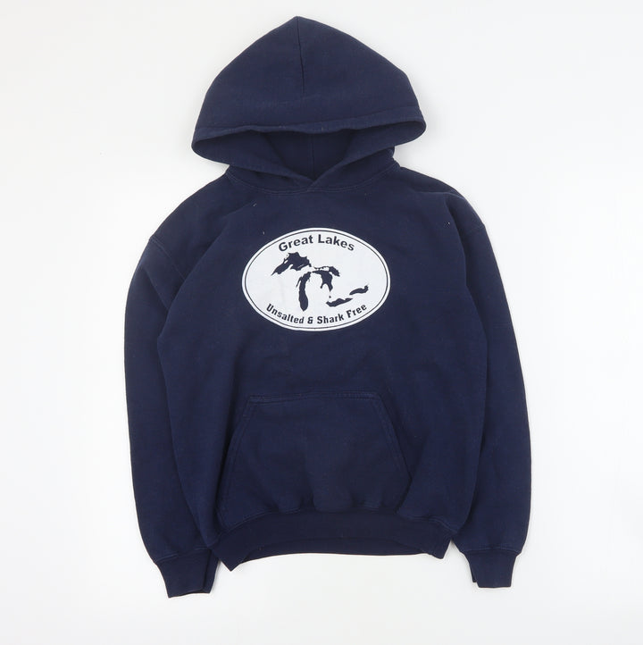 MV Sport Boys Blue  Cotton Pullover Hoodie Size M  Pullover - Great Lakes
