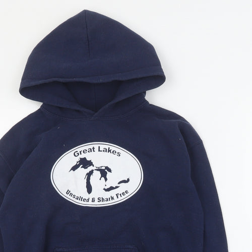 MV Sport Boys Blue  Cotton Pullover Hoodie Size M  Pullover - Great Lakes