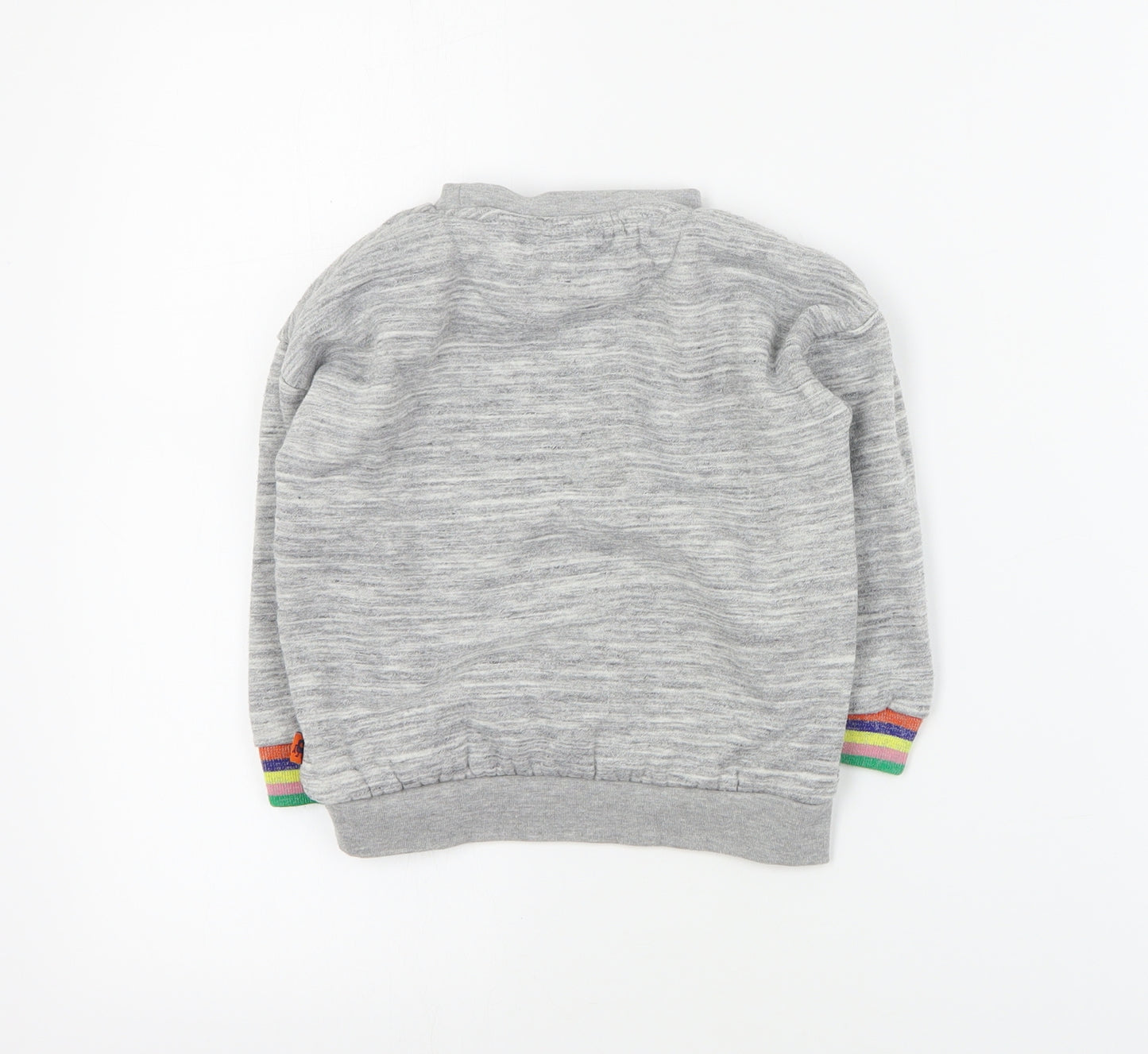 Primark Girls Grey  Cotton Pullover Sweatshirt Size 3-4 Years  Pullover