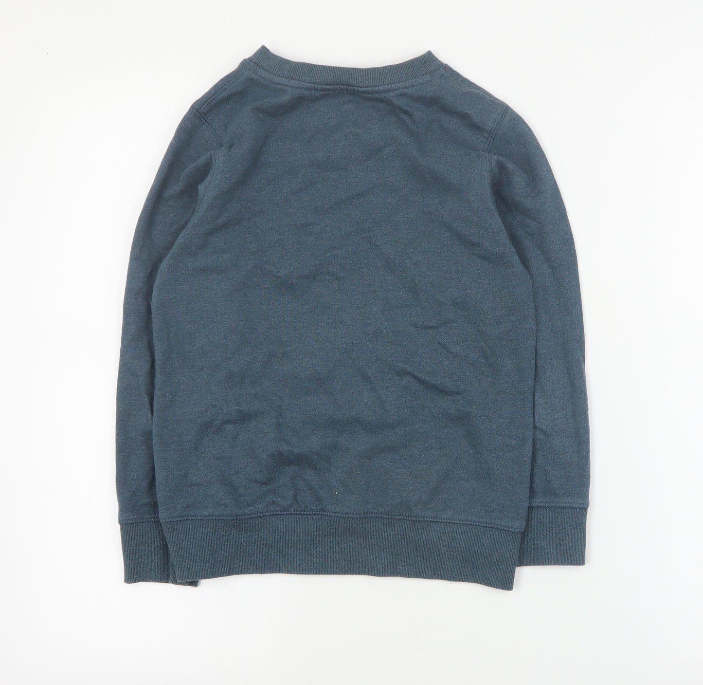 George Boys Blue  Cotton Pullover Sweatshirt Size 7-8 Years  Pullover