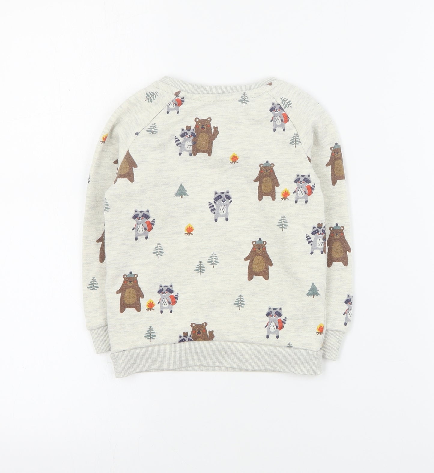 Primark Baby Beige Geometric Cotton Pullover Jumper Size 24 Months  Pullover