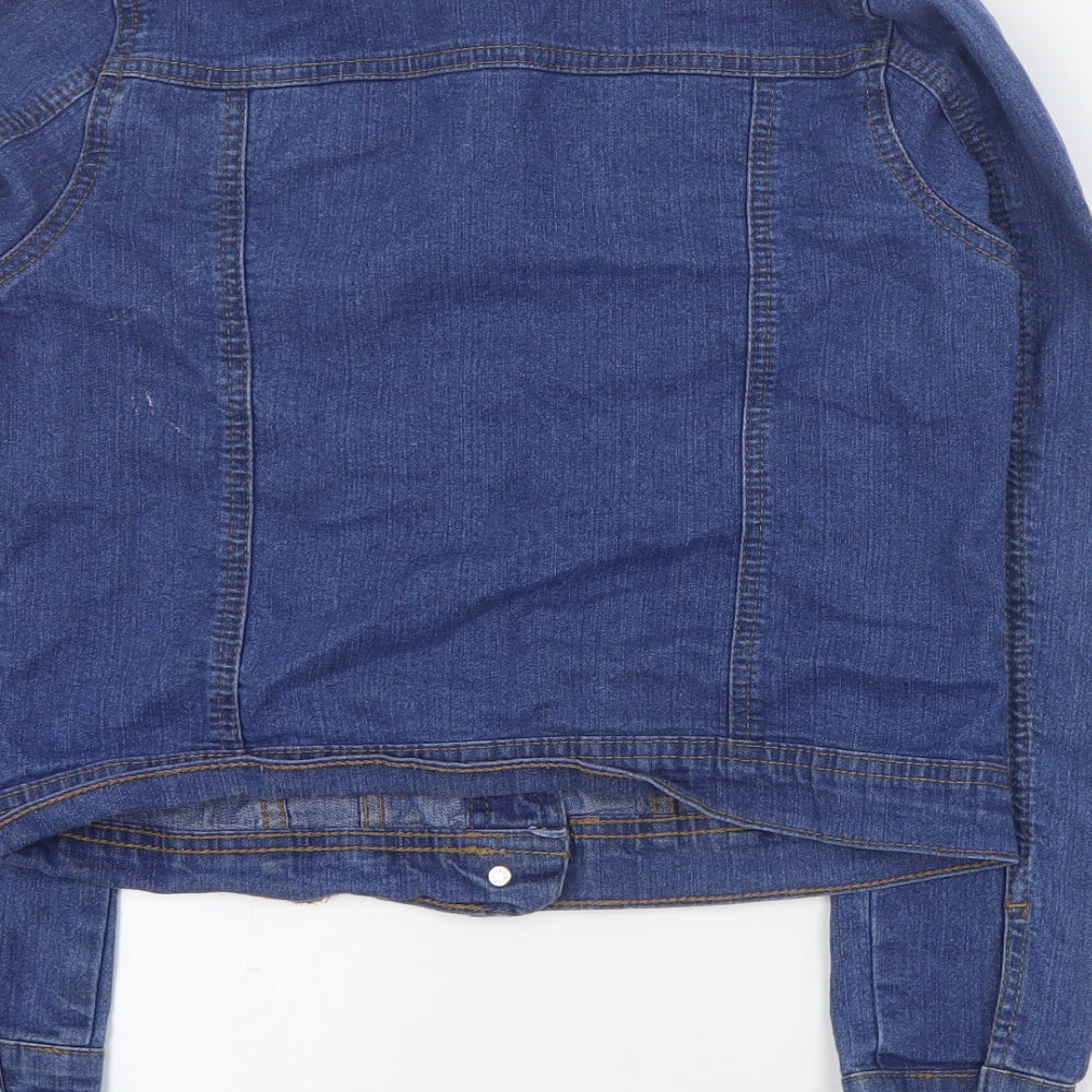 George Girls Blue   Jacket  Size 10-11 Years  Button