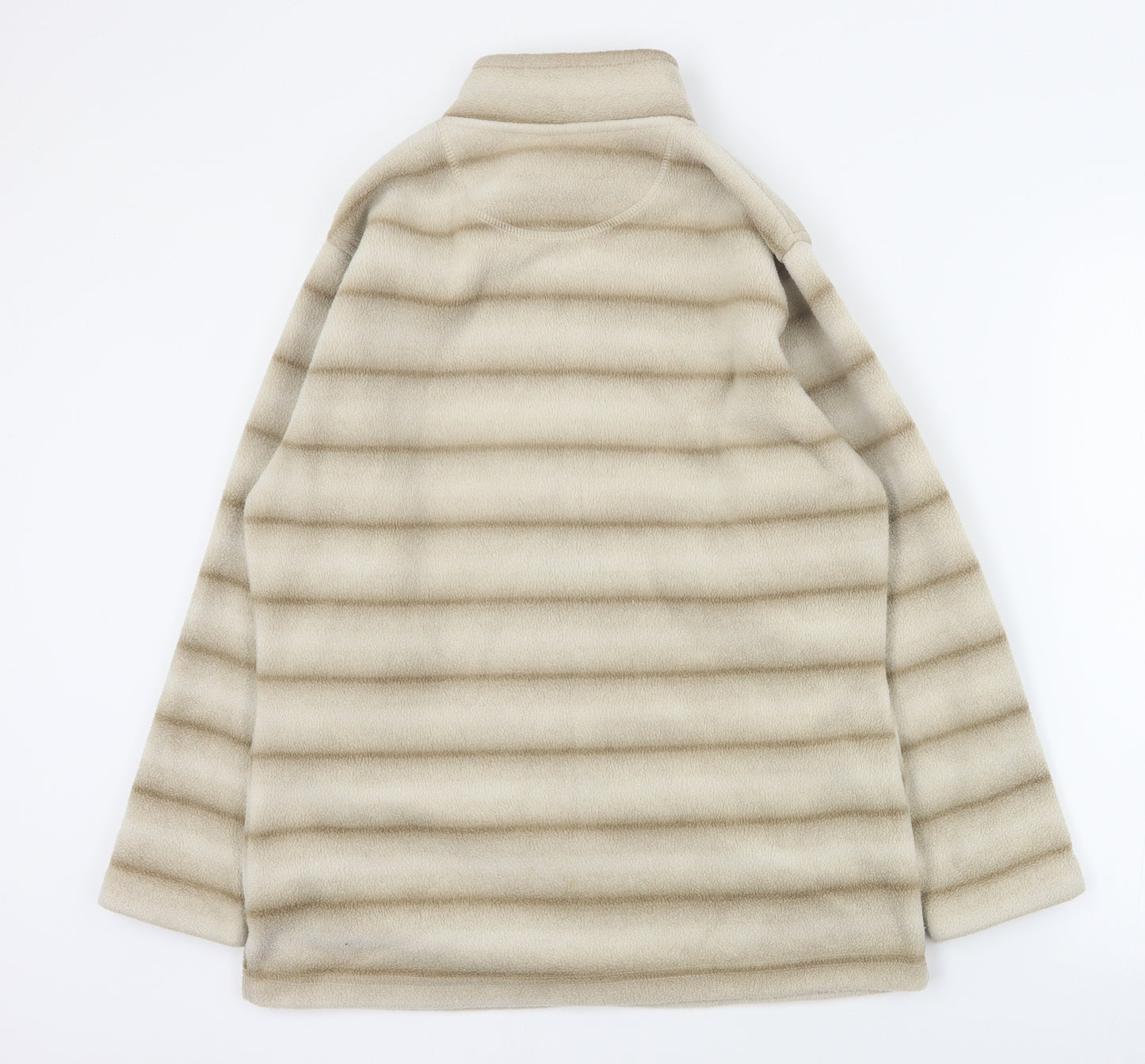 EWM Womens Beige Striped  Jacket  Size M  Zip