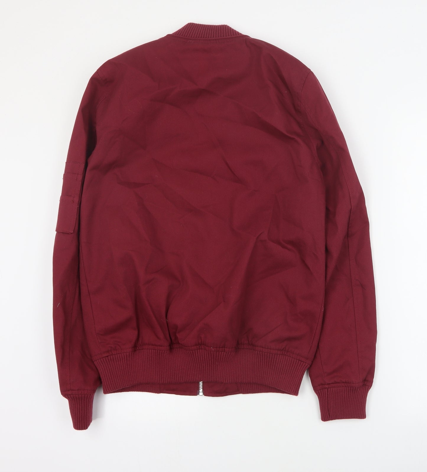 ASOS Mens Red   Bomber Jacket Jacket Size XS  Zip