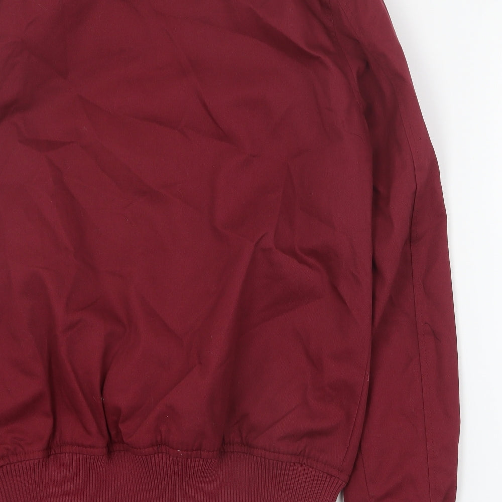 ASOS Mens Red   Bomber Jacket Jacket Size XS  Zip