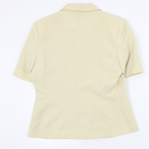 AMARANTO Womens Beige   Jacket Blazer Size 12  Button