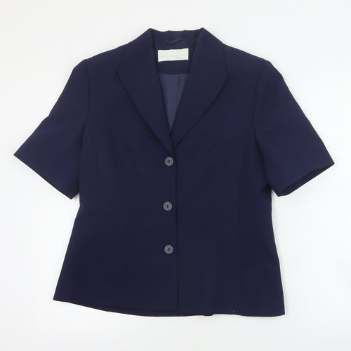 AMARANTO Womens Blue   Jacket Blazer Size 12  Button