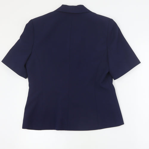 AMARANTO Womens Blue   Jacket Blazer Size 12  Button